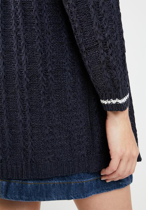 Jacqueline de Yong - Mynte long sleeve cardigan - navy