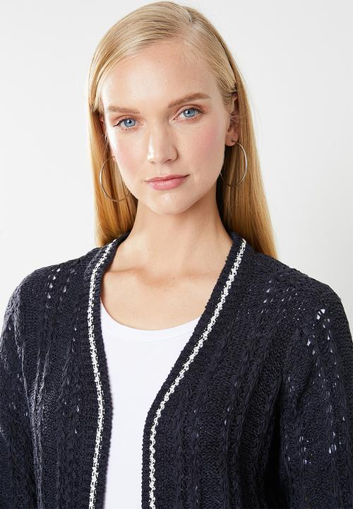 Jacqueline de Yong - Mynte long sleeve cardigan - navy