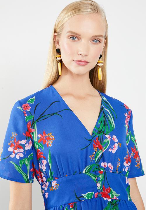 Jacqueline de Yong - Povla long dress - blue