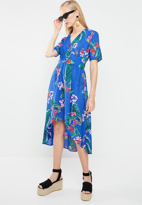 Jacqueline de Yong - Povla long dress - blue