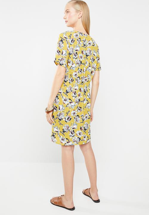 Jacqueline de Yong - Treats short sleeve shirt - yellow