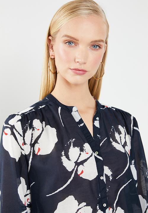Jacqueline de Yong - Loop long sleeve shirt - navy 
