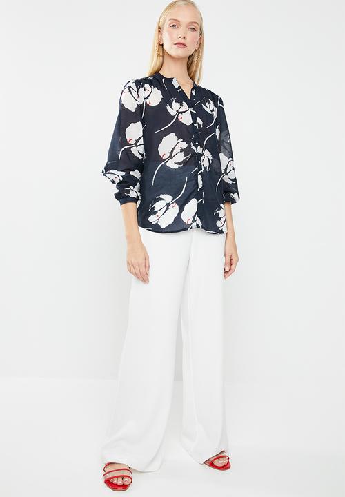 Jacqueline de Yong - Loop long sleeve shirt - navy 
