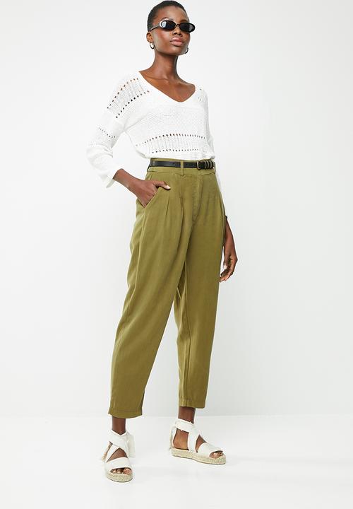 Superbalist - Premium soft tapered trouser- olive