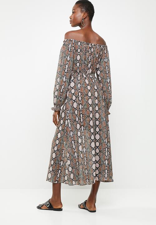 Superbalist - Off the shoulder maxi dress - multi