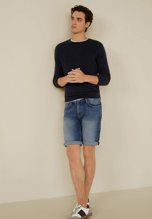 MANGO - Rock 4 bermuda shorts - blue