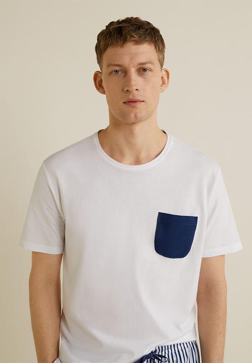 MANGO - Pyjamarl pijama pack - navy & white 