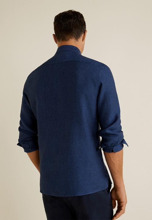 MANGO - Parrot shirt - navy