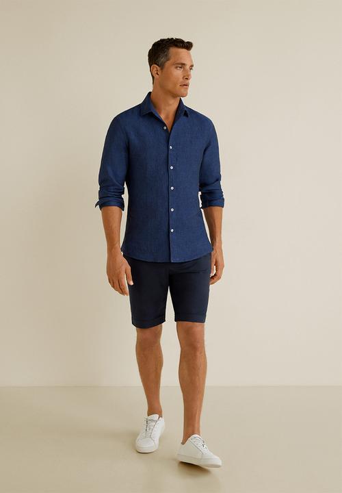 MANGO - Parrot shirt - navy