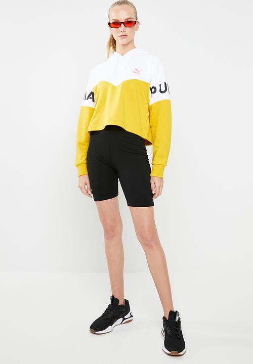 PUMA - Xtg colourblock hoodie - yellow & white