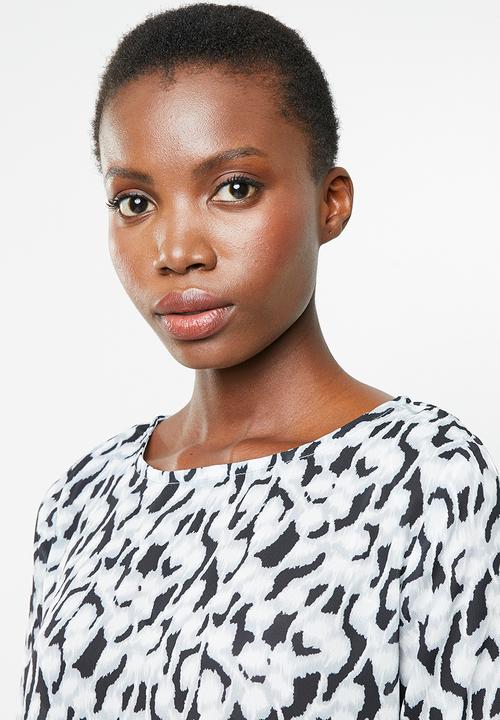 Revenge - Volume sleeve printed blouse - multi 