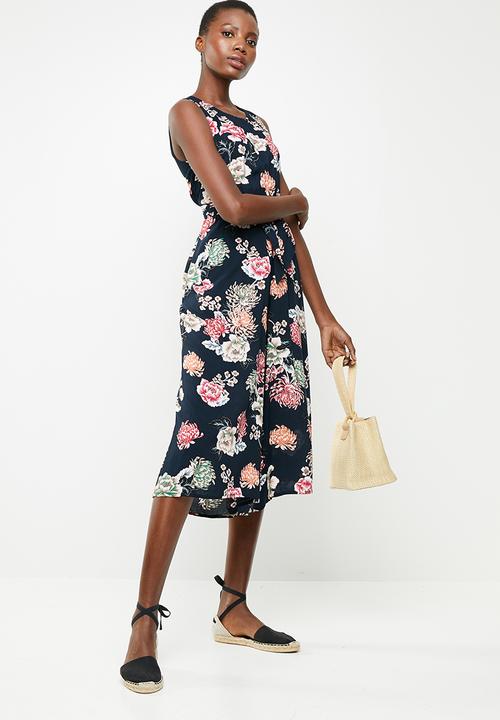 Revenge - Floral tie waist jumpsuit - multi