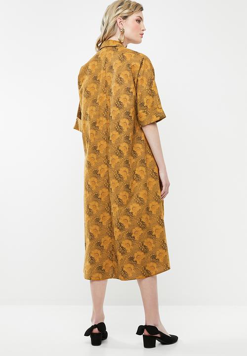 AMANDA LAIRD CHERRY - Thutho shirt dress - orange