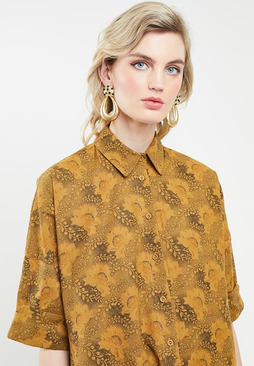 AMANDA LAIRD CHERRY - Thutho shirt dress - orange