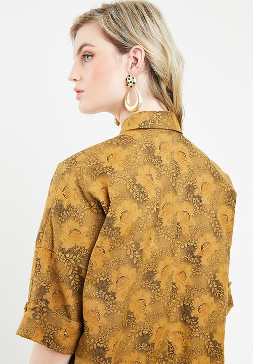 AMANDA LAIRD CHERRY - Thutho shirt dress - orange