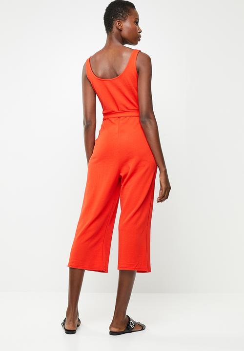 Revenge - V-front cut-out jumpsuit - orange