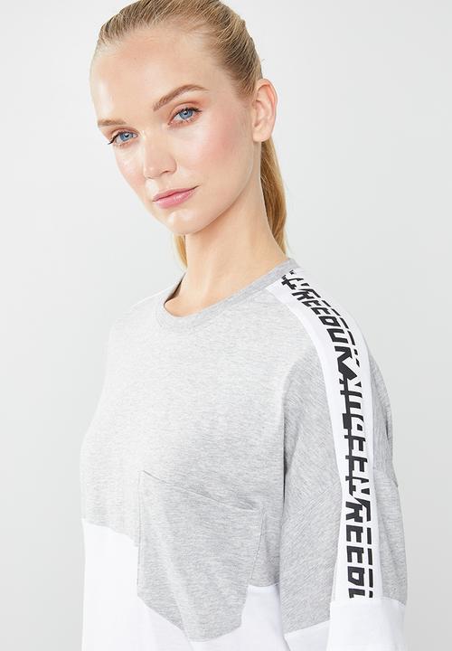 Reebok - Womens myt graphic tee - grey & white