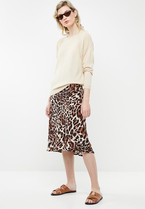 Jacqueline de Yong - Brice long sleeve pullover knit - beige