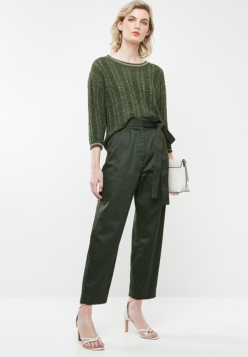 Jacqueline de Yong - Mynte pullover knit - green
