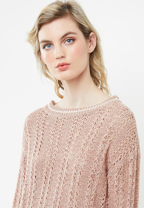 Jacqueline de Yong - Mynte pullover knit - pink