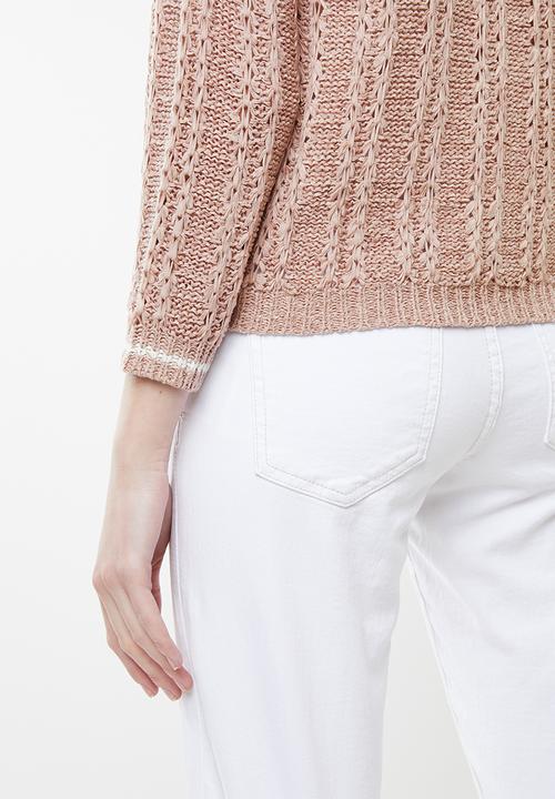 Jacqueline de Yong - Mynte pullover knit - pink