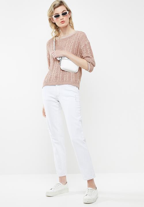 Jacqueline de Yong - Mynte pullover knit - pink