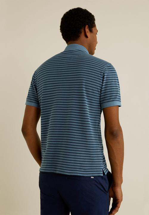 MANGO - Rembes polo - navy