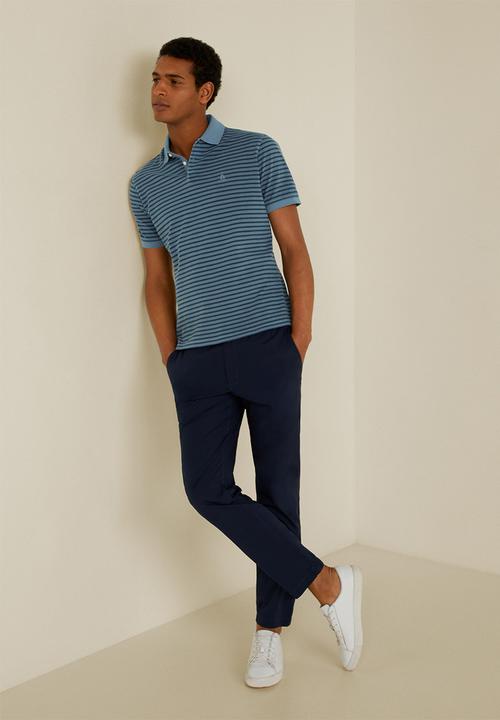 MANGO - Rembes polo - navy