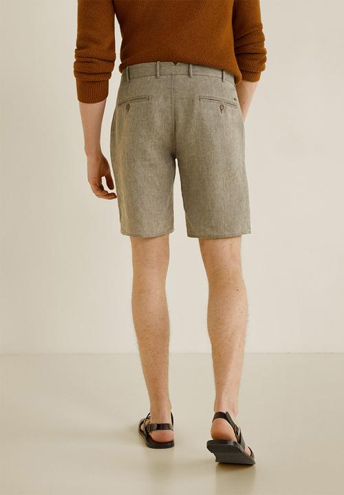 MANGO - Carp 4 bermuda shorts - khaki green