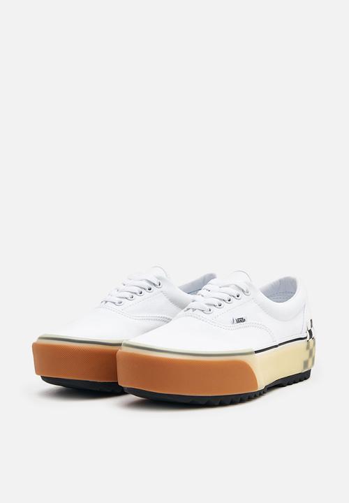 Vans - Ua confetti era stacked sneaker - white/checkerboard