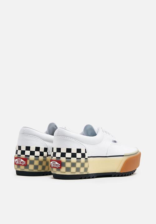 Vans - Ua confetti era stacked sneaker - white/checkerboard