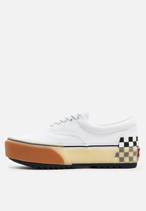Vans - Ua confetti era stacked sneaker - white/checkerboard