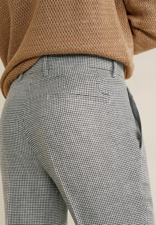 MANGO - William trousers - black & white 