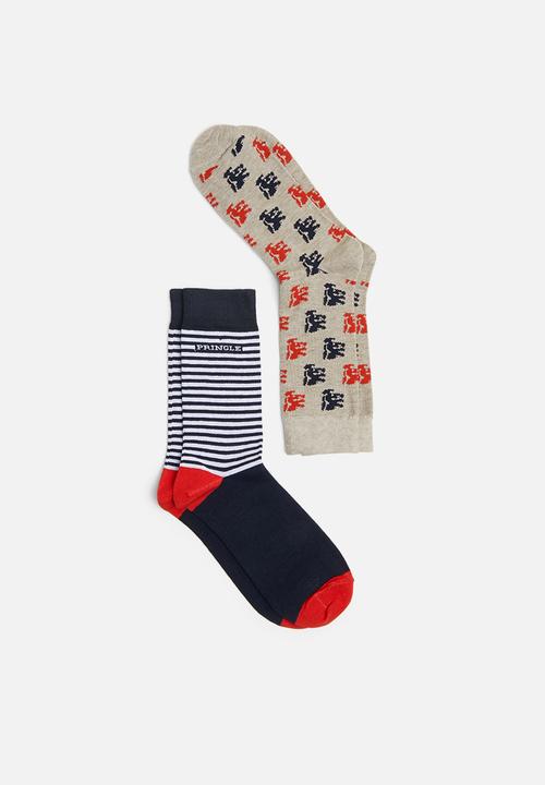 Pringle of Scotland - Ross 2 pack socks - multi