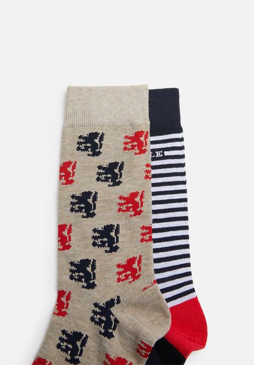 Pringle of Scotland - Ross 2 pack socks - multi