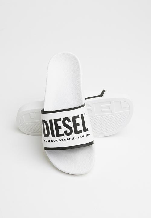 Diesel  - SA-valla w slides - star white/black/yellow