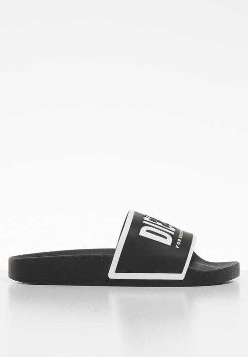 Diesel  - SA-valla w slides - black/star white/orange