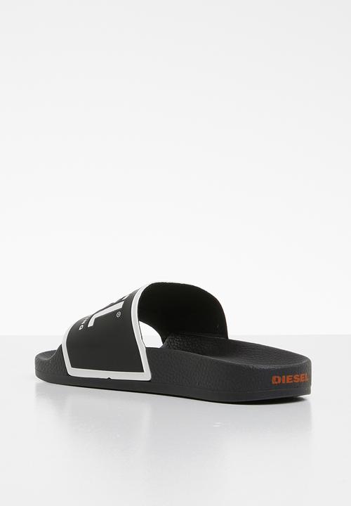 Diesel  - SA-valla w slides - black/star white/orange