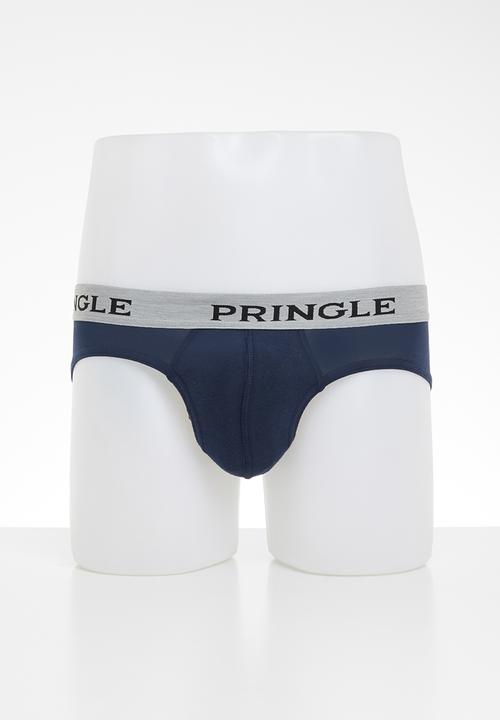 Pringle of Scotland - George 2 pack plain briefs - navy