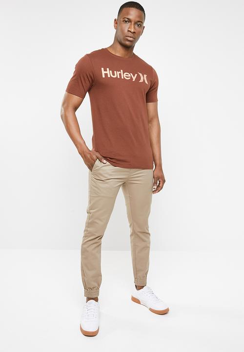 Hurley - One & only push thro tee -  brown