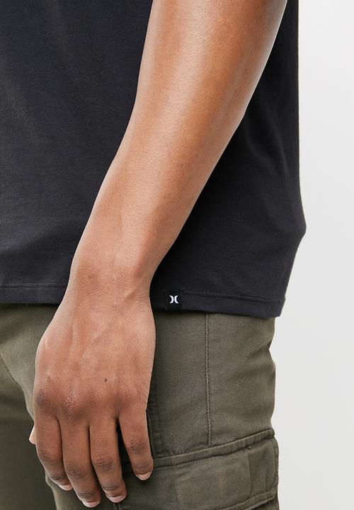 Hurley - Icon slash gradient tee -  black