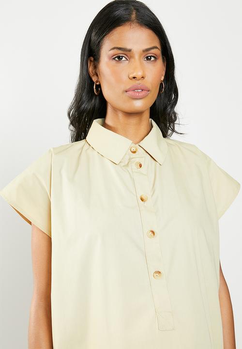 Superbalist - Mini shirt dress - beige