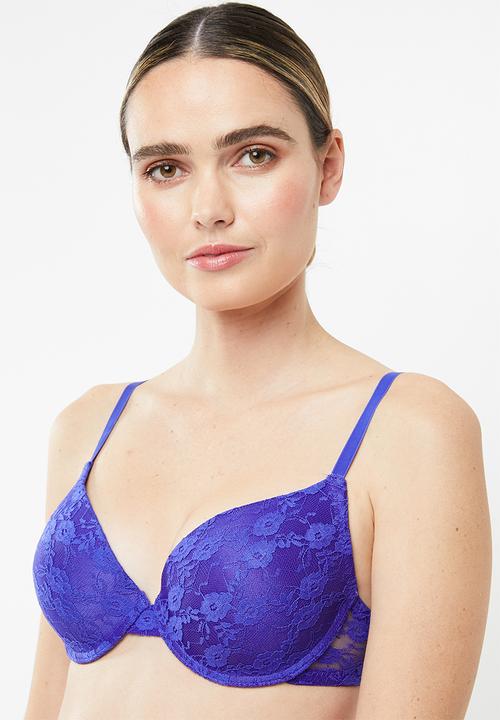 Superbalist - Lace covertible bra - blue