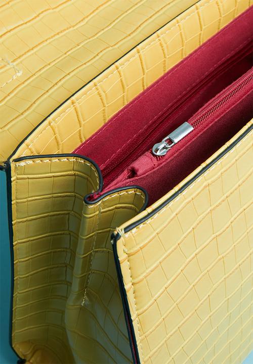 Superbalist - Croc detail bag  - yellow