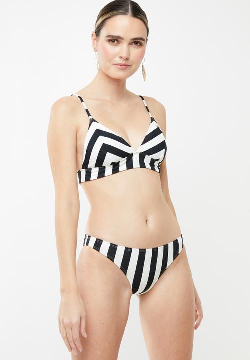 Roxy - Beach basic bikini bottom - black & white