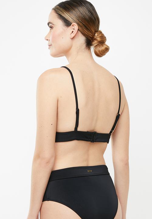 Roxy - Beach basic triangle bikini top - black
