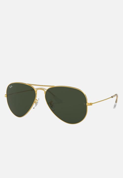 Ray-Ban - Aviator sunglasses - gold & grey green