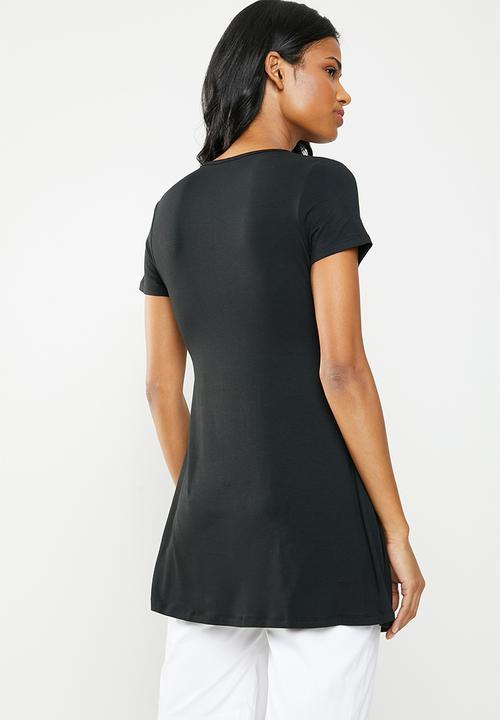 Cherry Melon - Underbust smock Top - black