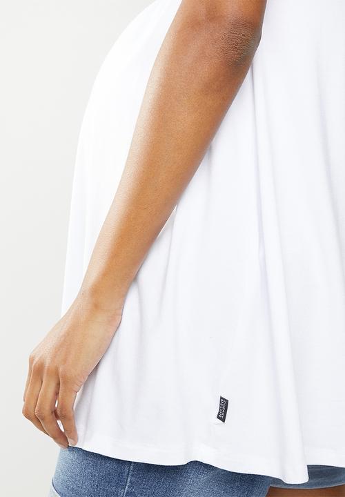 Cherry Melon - Underbust smock Top - white