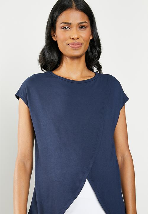 Cherry Melon - Overlay feeding top - navy